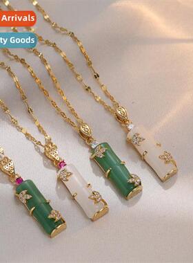 Necklace female trans bamboo joints do not lose color festiv