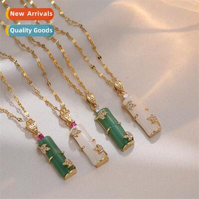 Necklace female trans bamboo joints do not lose color festiv