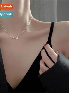 Geometric lines necklace female ISN minimalist cold wind nec