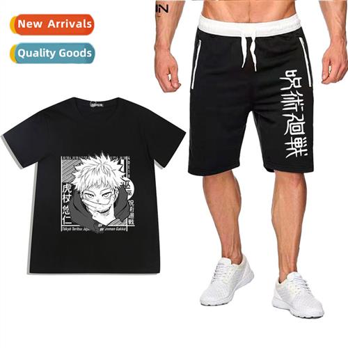 Japans anime spell back to war five goku printed short-sleev