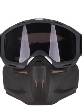 Motorcycle windshield mask vintage racing riding goggles f-r