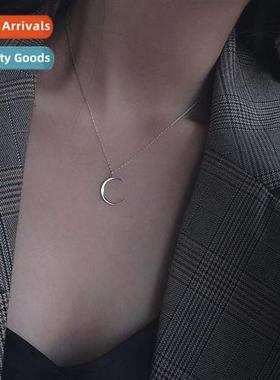 Niche  mo necklace female tide crescent mo collarbe chain pe