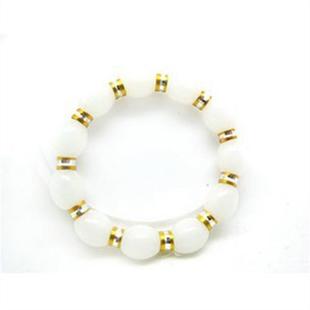 Gold Circle Beads Jade Round Small Vintage Imati Bracelet