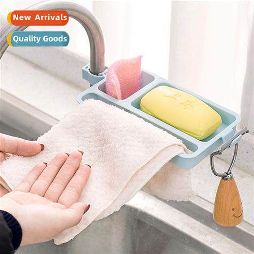 Kchen faucet shelf organizer spge dishcloth draining rack cr