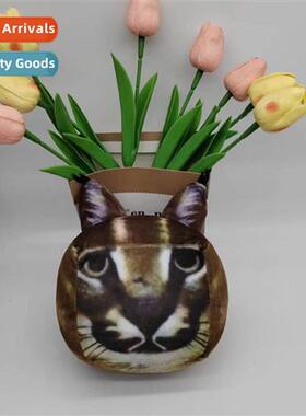 big floppa  plush toy caracal cat pillow square cat doll dol