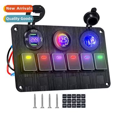 Car Modificati S 6 Posi Rocker S Panel RV Off-Road Marine Mo