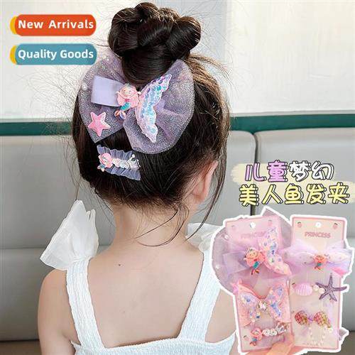 Girls broken  clips childrens  accessories summer mermaid pr