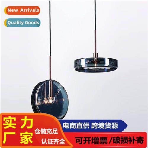 Modern simple glass dining room single head Scinavian bedroo