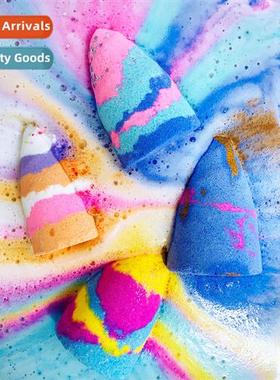 Multi-coloured Unicorn Exploding Salt Soap 4-colour Bath & S