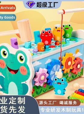 Childrens educatial multi-functial h percussi frog gopher ki