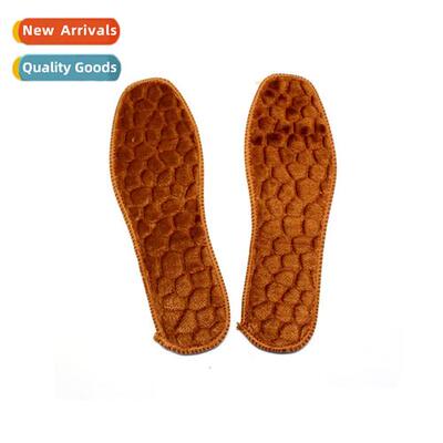 Winter thickened men  women warm thick plush insoles warm wi
