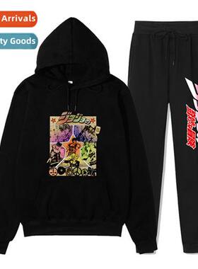 JOJOs wderful adventure series anime print week male hooded