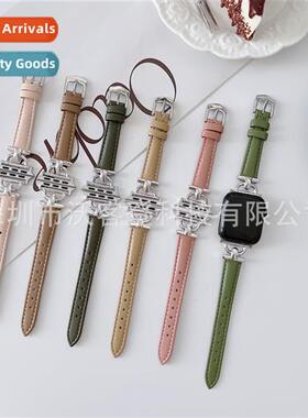 适用Apple Watch applewatch876se54321 Womens Plain Leather iW