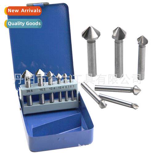 Three-flute 90-degree fully sharpened high-speed steel chamf