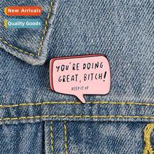 Ms. Europe and  Uned States brooch carto dialog box cowboy b