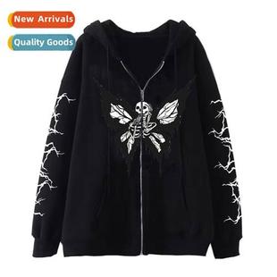 men women hoodie dark couple sweatshirt gothic butter style