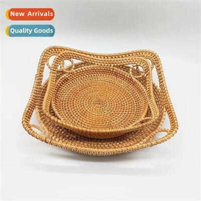 Exquise Vietnam Autumn Rattan Woven Cy Storage Tray Househol