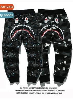 2019 fall new teen thin shark mouth starry night light casua