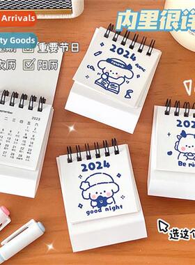 Mini Calendar 2024 Creative Simple Desktop Small Desk Calend