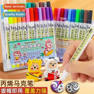 Snier Acrylic Marker Set Graffi Pen Waterpro H Painting DIY