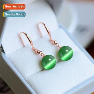 ste jade imati female earrings eye cats green retro Palace