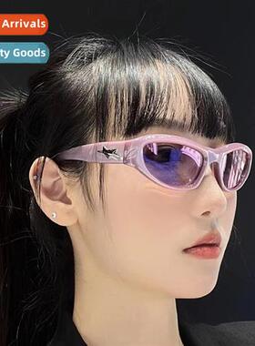 2126 Sweet Cool Riding tie Row Sports Goggles Y2K Metal Hing