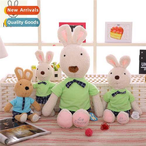 Genuine Plaid  Tie Sugar Bunny Plush Doll Three Sizes