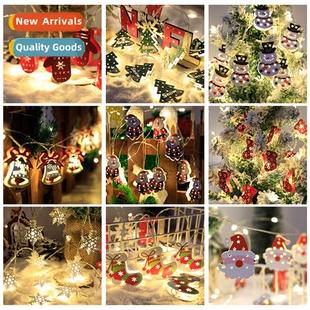 Lights String LED Stockings Claus Gloves Christmas Santa