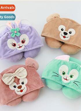 Carto Duffy Bear Ballet Rabb Hooded Neck Pillow Hooded U Pil