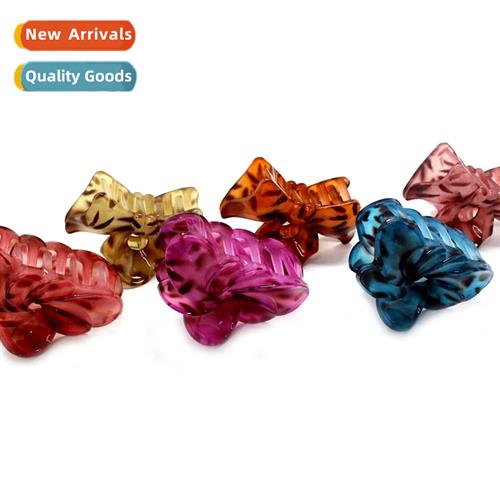 printed  claw Fine acrylic floral large  claw claw clip head