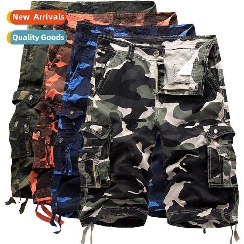 2022 Summer Mens Cott Loose Casual Five Points Work Pants Ca