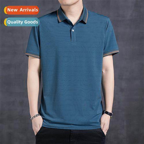 2022 summer new mens casual POIO short-sleeved fashi tide la