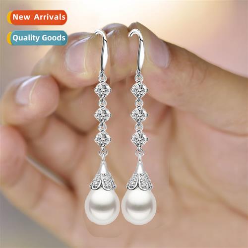 New natural agate beads ear hook earrings female Japan  n si