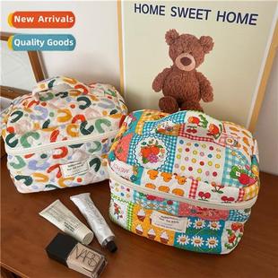 Cute colorful UU cosmetic bag female portable large capacy 2