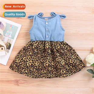 2020 new denim spring suspender color autumn solid Girls