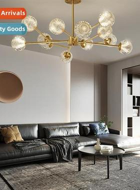 Post-modern living room chelier simple atmosphere upscale di