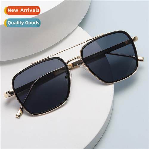 2A511 new G family metal double beam square sunglasses mens