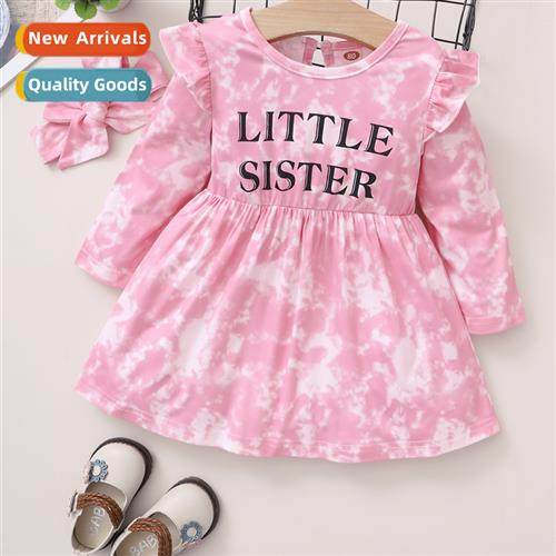 Girls spring  fall 2021 new n lg-sleeved middle  small child