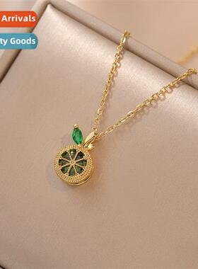 Necklace female lem n Mori small fresh collarbe chain creati