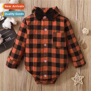 plaid fall girl new spring 2021 ins cute baby
