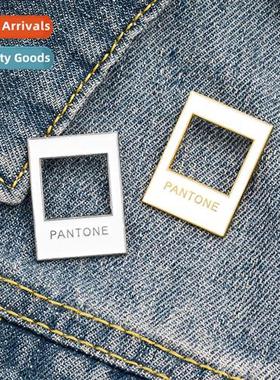 pante color card creative alloy oil drop brooch interesting