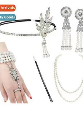 1920s Great Gatsby Party Set Decoratis Tassel Jewelry Bracel