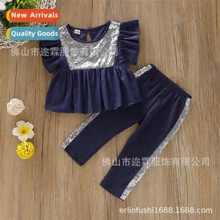 solid two pants color top sequin sleeveless new 2019