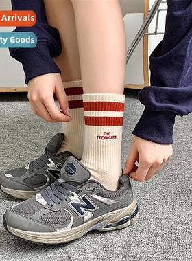 One- beless socks womens mid-calf spring and fall ins tide o