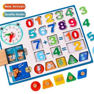 Learning Early Busy Board Teaching Wooden Mtessori Childrens