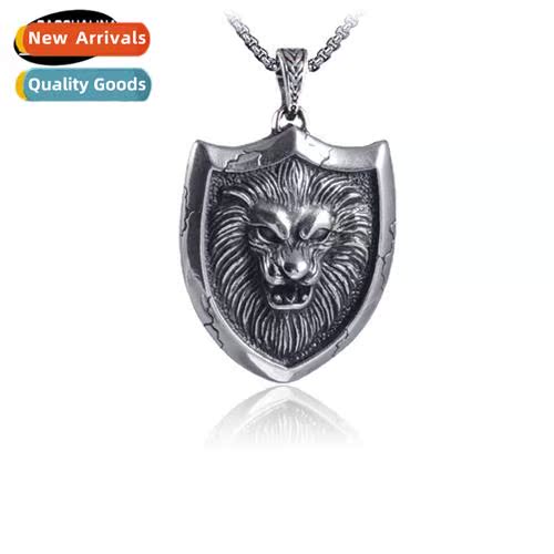 Hip hop hollow retro tanium steel necklace influx  men stain