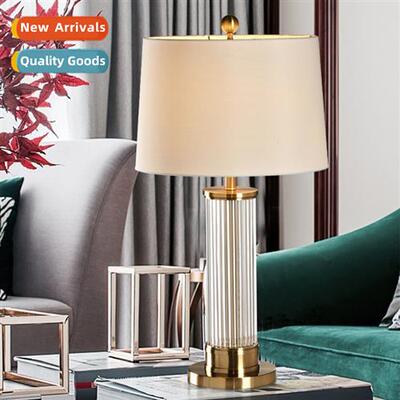 Crystal table lamp simple modern glass upscale hotel living