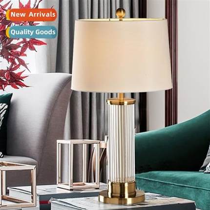 Crystal table lamp simple modern glass upscale hotel living