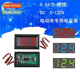 Voltmeter 36V Display Digal Vehicle Electric 120V wire