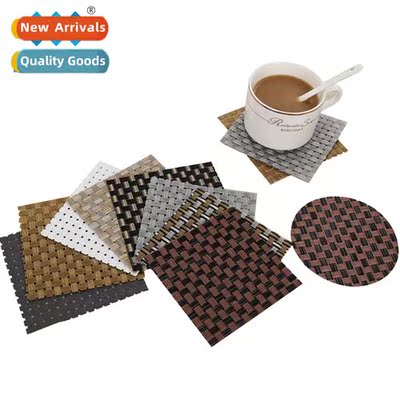 Simple hundred matching coasters solid color table insulatin